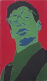 Sergio Lombardo, Ritratto di Mambor, 1964, enamel on canvas