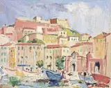 Portoferraio by Rodolfo Marma, 1975, oil on canvas, offered Apr 2015
