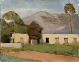 Hans Joachim Staude, Paesaggio, 1940, oil on panel