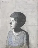 Xavier Bueno, Bambino, oil on canvas
