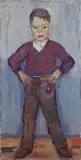 Arturo Checchi, Ragazzo, 1954, oil on canvas