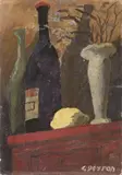 Guido Peyron, Natura morta, oil on cardboard