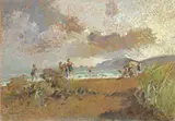 Spiaggia del Lido (Isola d'Elba) by Carlo Domenici, oil on cardboard, offered Apr 2015