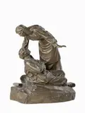 Raffaello Romanelli, Risorgi e vinci, 1917, scultura in bronze