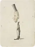 Caricatura di Perugini by Angiolo (o Angelo) Tricca, inchiostro and watercolour on paper, offered Apr 2015