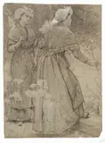 Louis Adan, Conversazione, pencil on paper