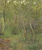 Bosco by Luigi Gioli, oil on canvas, offered Apr 2015