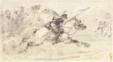 Sebastiano De Albertis, Soldato a cavallo