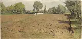 Achille Befani Formis, Lavoro nei campi, 1898, oil on panel