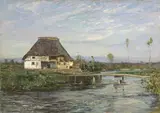 Beppe Ciardi, Casone di valle, 1909, oil on canvas