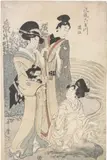 Kitagawa Utamaro, Tamagawa Omi Noji, Xilografia policroma