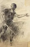 Plinio Nomellini, Studio per "La rossa avanguardia delle Argonne