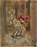Fiori nel bicchiere by Filippo de Pisis, 1944, oil on panel, offered Nov 2014