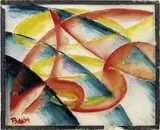 Giacomo Balla, Linea di velocità + cielo