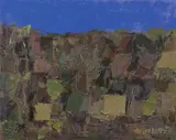 Paesaggio by Ennio Morlotti, 1964, oil on card applicato on canvas, offered Nov 2014