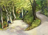Nel bosco di Velate by Renato Guttuso, 1985, oil on canvas, offered Nov 2014
