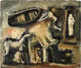 Composizione by Mario Sironi, 1950, oil on canvas, offered Nov 2014