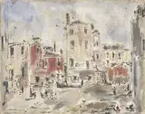 Campo dell'Angelo Raffaele a Venezia by Filippo de Pisis, 1947, oil on canvas, offered Nov 2014