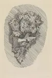 Giorgio Morandi, Fiori in un cornetto su fondo ovoidale, 1929, etching on rame