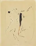 Lucio Fontana, Concetto spaziale, 1957, ink on paper