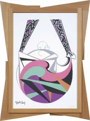 Bozzetto di borsetta by Giacomo Balla, screenprint a colori, offered Nov 2014