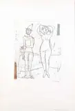 Giocolieri by Marino Marini, 1971, etching and acquatinta a colori, offered Nov 2014
