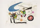 Joan Miró, Pygmées sous la lune, 1972, Lavis