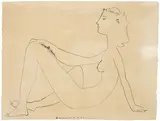 Nu assis, de Profil by Pablo Picasso, 1947, lithograph, offered Nov 2014
