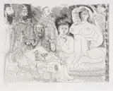 Pablo Picasso, Senza titolo, 1968, etching