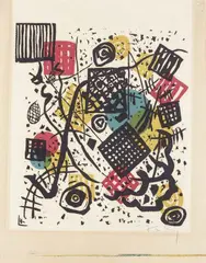 Wassily Kandinsky, Klein Welten V, 1922, Xilografia