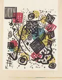Wassily Kandinsky, Klein Welten V, 1922, Xilografia