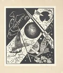 Wassily Kandinsky, Kleine Welten VI, 1922, Xilografia