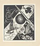 Wassily Kandinsky, Kleine Welten VI, 1922, Xilografia