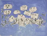 Mino Maccari, Senza titolo, tempera on paper