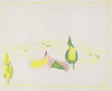 Cavallini dalmati by Zoran Mušič, 1966, pastel on paper, offered Nov 2014