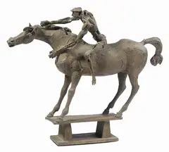 Venanzo Crocetti, Cavallo e cavaliere, scultura in bronze