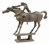 Venanzo Crocetti, Cavallo e cavaliere, scultura in bronze