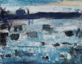 Giovanni Frangi, Blue light (Porto Marghera)