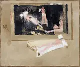 Alberto Gianquinto, W la Repubblica, 1986, oil on canvas