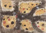 Terre dalmate by Zoran Mušič, 1958, pastel on paper applicato on canvas, offered Nov 2014