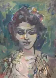 Ragazza by Mino Maccari, 1955, oil on panel, offered Nov 2014