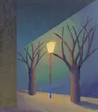 Una strada by Salvo, 1995, oil on cardboard, offered Nov 2014