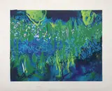 Acquatico by Mario Schifano, 1990, enamel and acrylic on canvas, offered Nov 2014
