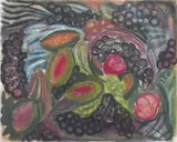 Sandro Chia, Senza titolo, tempera on card