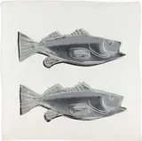 Andy Warhol, Fish, 1983, Screenprint on silkscarf