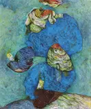 Gianni Dova, Mare Egeo, 1979, oil on canvas