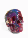 Damien Hirst, Happy Head, 2007, enamel on teschio di resina