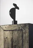 Arp su un mobile di Marcel Duchamp by Michelangelo Pistoletto, 1974, screenprint on acciaio inossidabile lucidato a specchio, offered Nov 2014