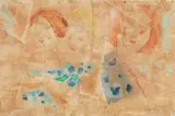 Moses Levy, Tre figure, watercolour and pencil on paper