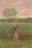 Angiolo Tommasi, Contadina nel paesaggio
